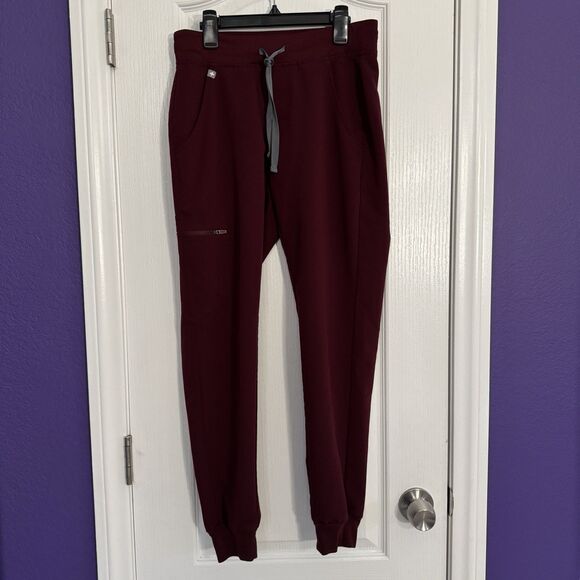 FIGS Zamora 2.0 Jogger Scrub Pants Burgundy W18SW2005 PO 1699 Size XS - Picture 12 of 12